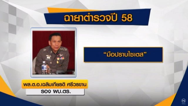 เปิดฉายาตำรวจปี 58-  "จักรทิพย์" ผบ.เสียทรง