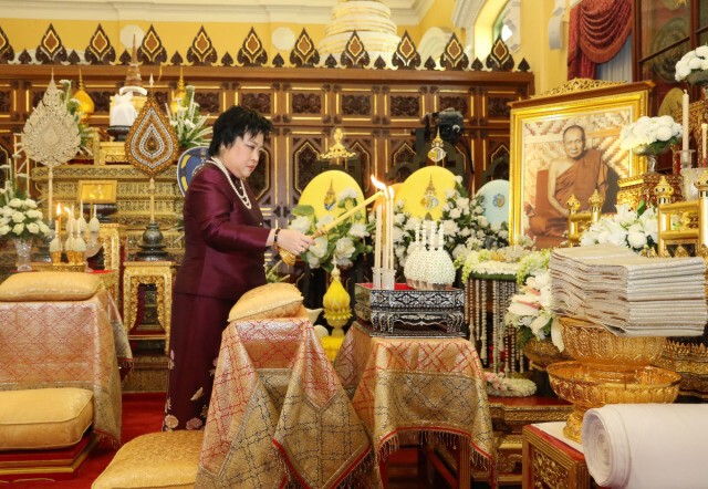 "พระองค์โสม"เสด็จฯบรรจุพระสรีรางคาร "พระสังฆราช"