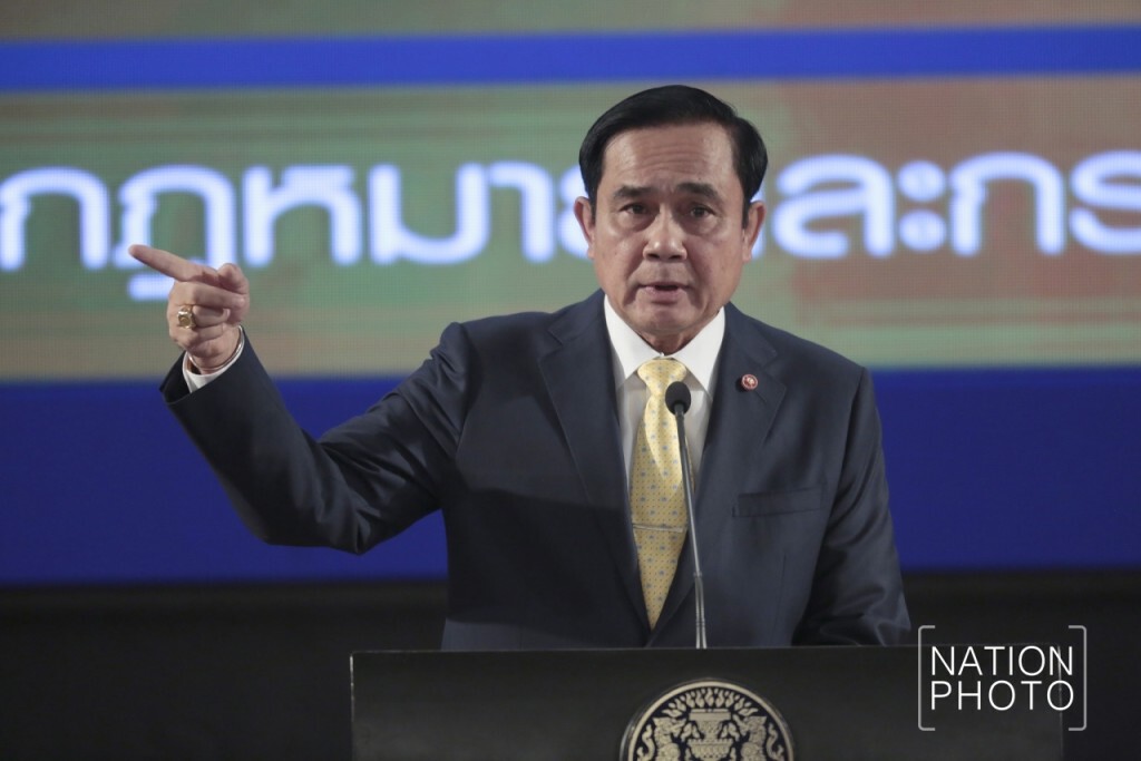 นายกฯนำครม.รัฐบาลแถลงผลงานรัฐบาลรอบ 1 ปี
