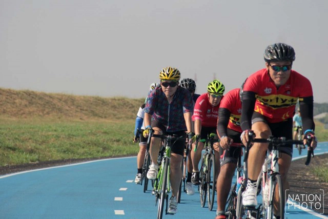 เปิดแล้ว "sky lane" ทางจักรยานรอบสนามบินสุวรรณภูมิ