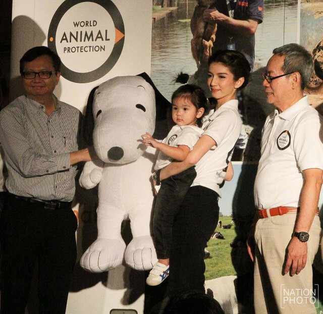 "โบว์"พา"น้องมะลิ"ร่วมงาน องค์การพิทักษ์สัตว์แห่งโลกแทน"ปอ"