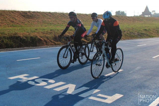 เปิดแล้ว "sky lane" ทางจักรยานรอบสนามบินสุวรรณภูมิ