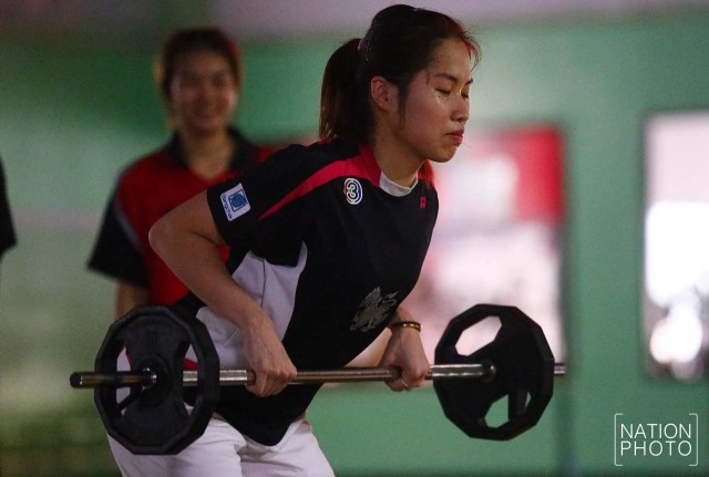 น้องเมย์เสริมแกร่ง..."ยกน้ำหนัก-ปั่นจักรยาน"