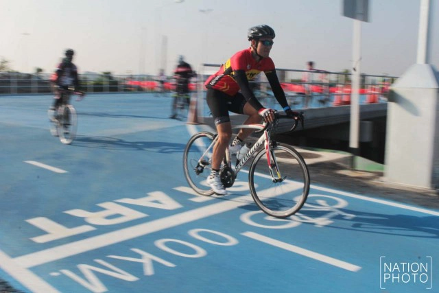 เปิดแล้ว "sky lane" ทางจักรยานรอบสนามบินสุวรรณภูมิ