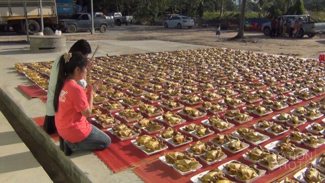 ฮือฮา! ชาวไร่สับปะรดแก้บนไก่ต้ม1,000 ตัว ไหว้เสร็จแจก ร.ร.เป็นอาหารกลางวันเด็ก