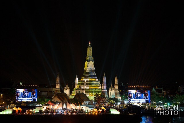 ภาพชุด การแสดง ชุด มหากาพย์นิทานแผ่นดิน หน้าพระปรางค์วัดอรุณ
