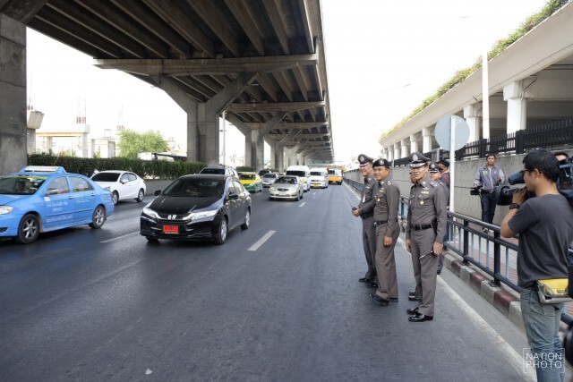 ผบช.น.ตรวจสนามบินดอนเมืองและการจราจรบนถนนวิภาวดีฯ ขาเข้า