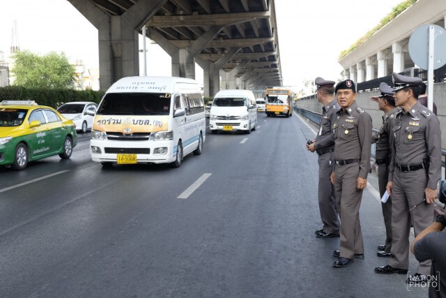ผบช.น.ตรวจสนามบินดอนเมืองและการจราจรบนถนนวิภาวดีฯ ขาเข้า
