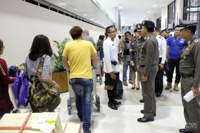 ผบช.น.ตรวจสนามบินดอนเมืองและการจราจรบนถนนวิภาวดีฯ ขาเข้า