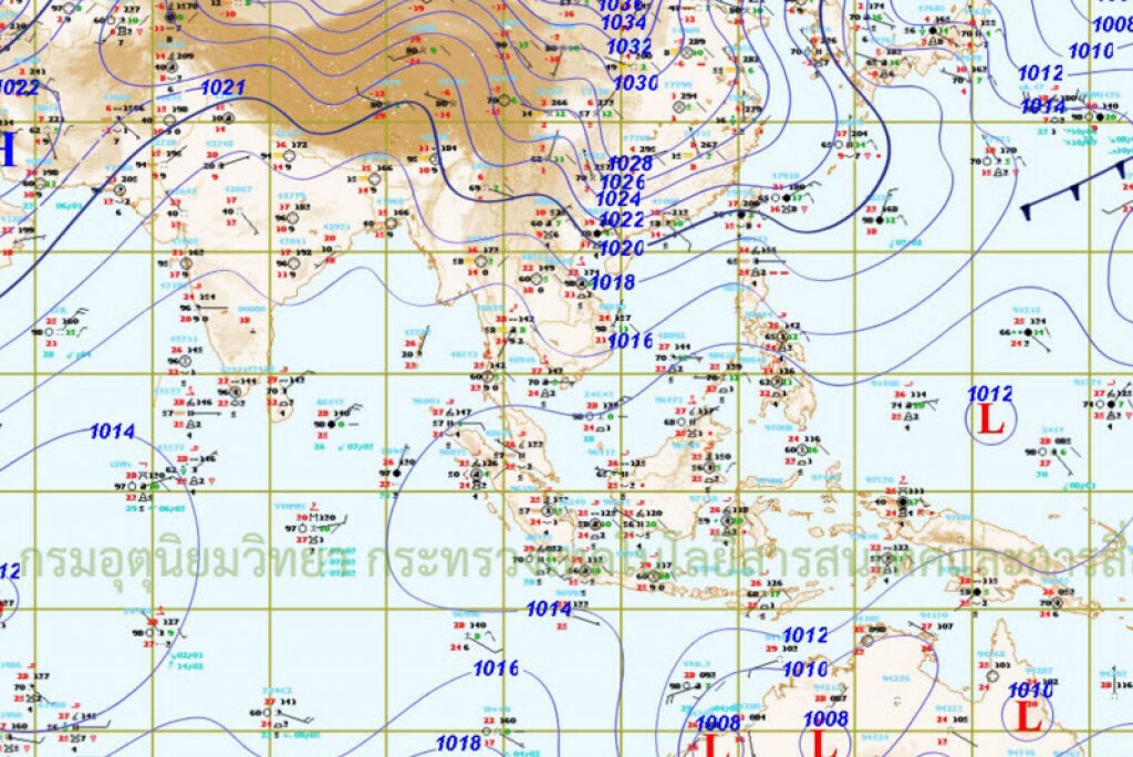 ไทยตอนบนอากาศยังหนาวเย็น กลางตอนล่าง ตอ. ใต้มีฝน