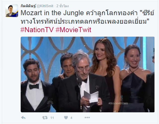 ผลประกาศรางวัล ลูกโลกทองคำ ครั้งที่ 73