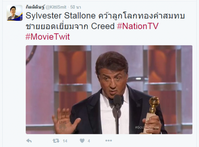 ผลประกาศรางวัล ลูกโลกทองคำ ครั้งที่ 73