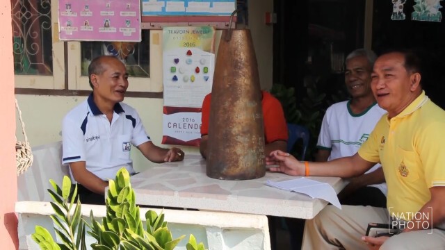 พบระฆังวัดทำจากระเบิดสมัยสงครามโลกถูกทิ้งในนา คาดถูกขโมยมา