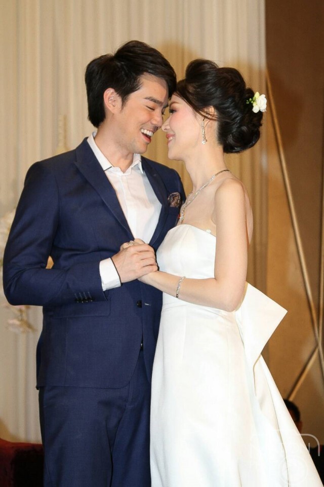 ภาพชุด สุดหวาน "บีม กวี" เข้าพิธีวิวาห์ "ออย อฏิพรณ์"