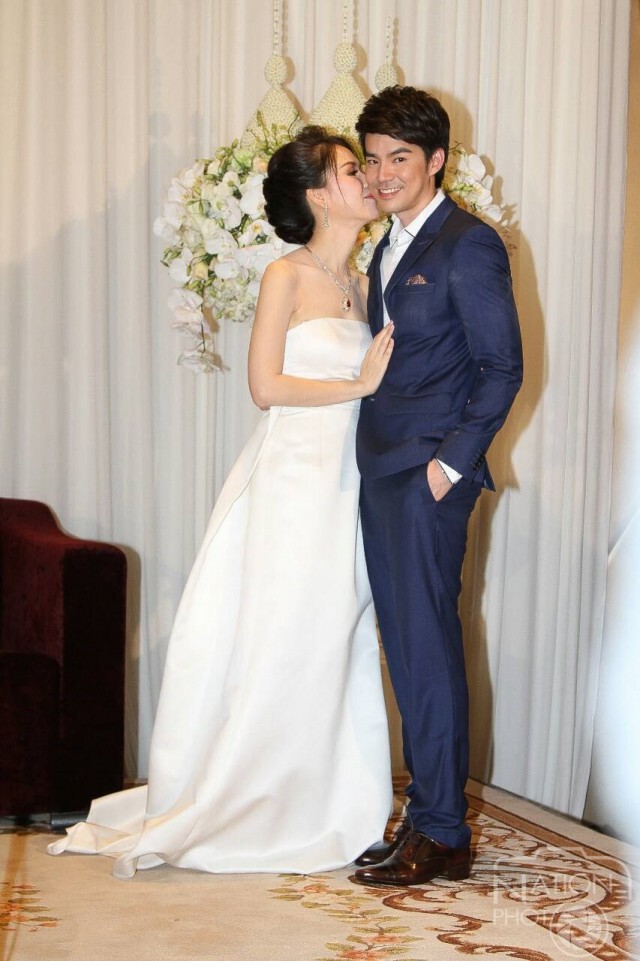 ภาพชุด สุดหวาน "บีม กวี" เข้าพิธีวิวาห์ "ออย อฏิพรณ์"
