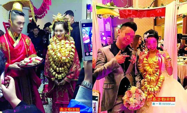 คู่รักจีนจัดเต็ม! แต่งชุดราชวงศ์จีน จัดกองทหารสู่ขอเจ้าสาว