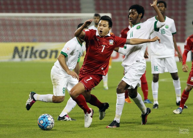 ชมภาพจากขอบสนาม ทัพช้างศึกยู-23 ไล่เจ๊าซาอุฯ สุดมัน 1-1