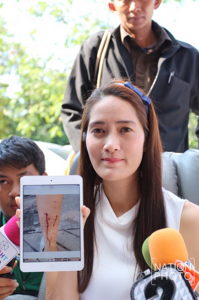 “นุ่น บุญยศักดิ์” ให้ปากคำตร.-มั่นใจหลักฐานไม่ยอมไกล่เกลี่ยเด็ดขาด