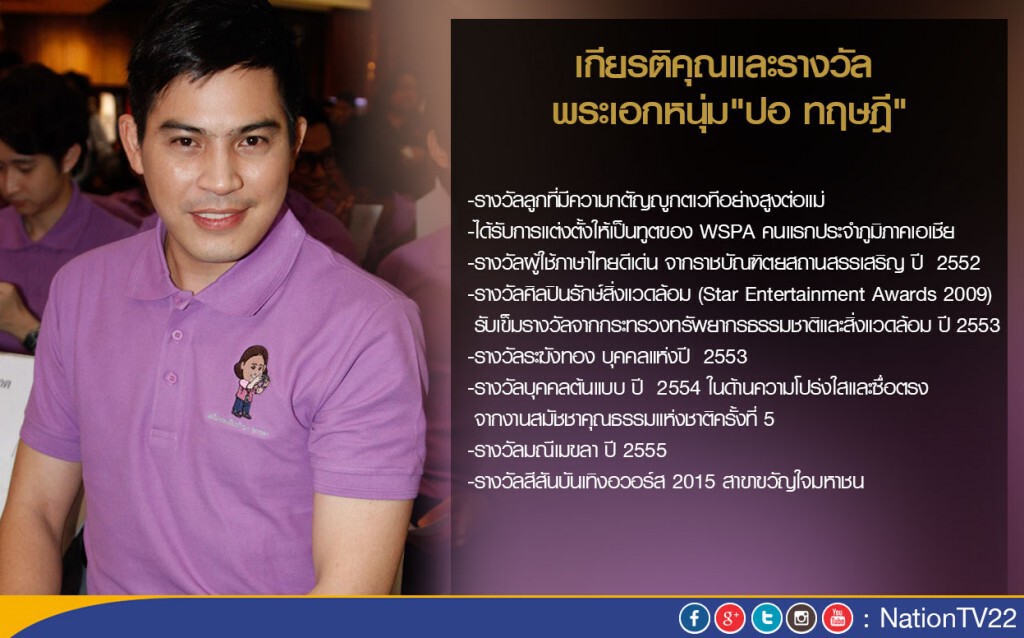 เกียรติคุณและรางวัล พระเอกหนุ่ม"ปอ ทฤษฎี" เกียรติคุณและรางวัล พระเอกหนุ่ม"ปอ ทฤษฎี"