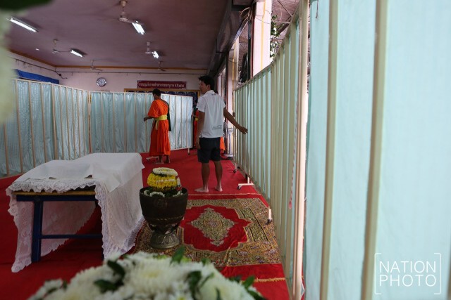วัดกลางพระอารามหลวงเตรียมรับศพ ปอ ทฤษฎี