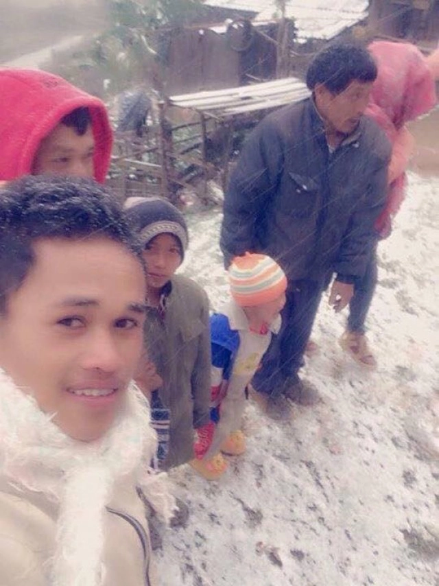 แขวงหัวพันของสปป.ลาวเกล็ดหิมะตกแล้ว