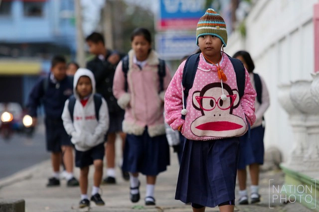 ภาพชุด อากาศหนาวบุรีรัมย์ 8-15 องศา