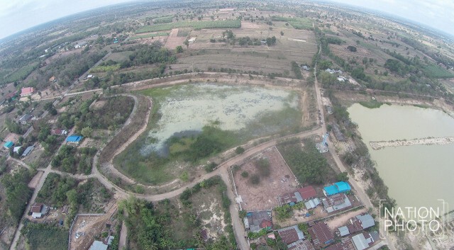 ภาพชุด มหึมามุมสูงหนองคต แห่งเมืองขอนแก่น แล้งจัด
