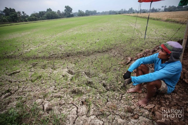 แล้งจัด ..ชาวนาชัยนาทต้องขุดบ่อเอง