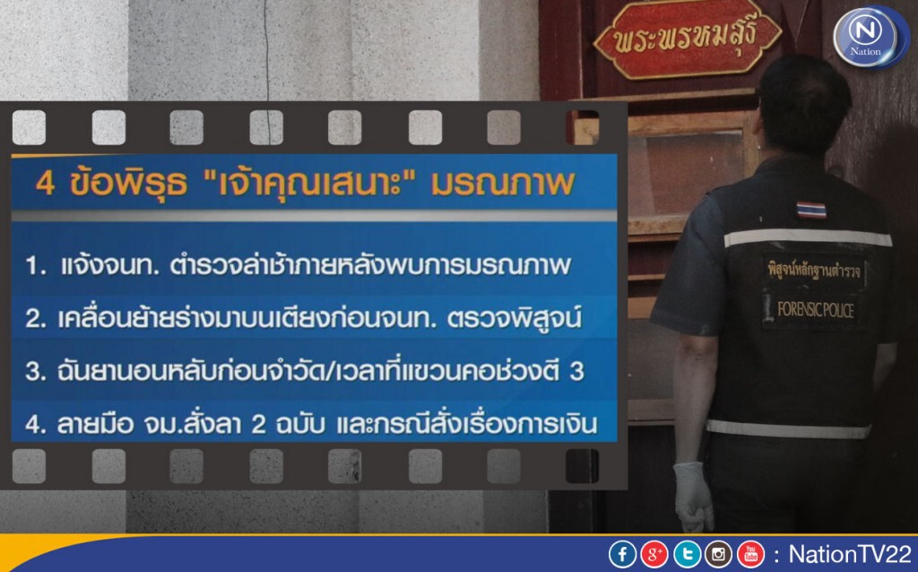 เปิด 4 ข้อพิรุธ "เจ้าคุณเสนาะ" มรณภาพ เปิด 4 ข้อพิรุธ "เจ้าคุณเสนาะ" มรณภาพ