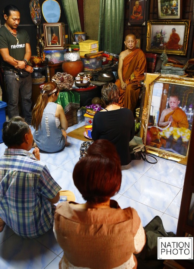 ภาพชุด ปิดฉากเจิมลูกเทพ "วัดบัวขวัญ" ห้าม"หลวงพี่วินัย"