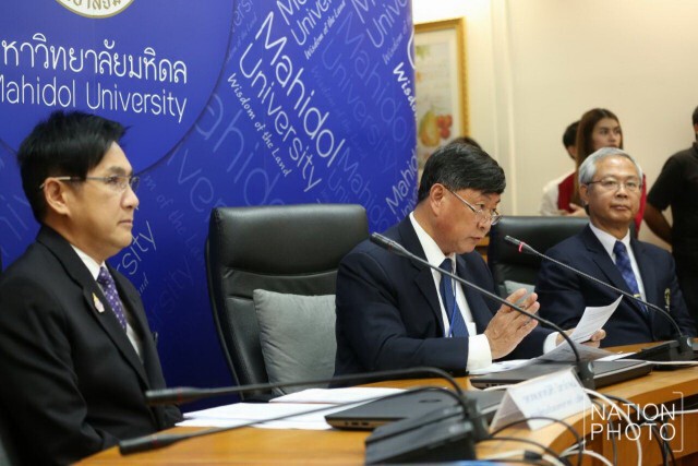 ภาพชุด "มหิดล" แถลงกรณี "ดลฤดี" เบี้ยวทุนรัฐ