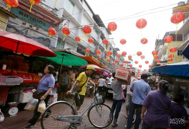 ภาพชุด ไชน่าทาวน์กลางกรุงคึกคัก ต้อนรับตรุษจีน ประดับโคมแดงทั่วเยาวราช