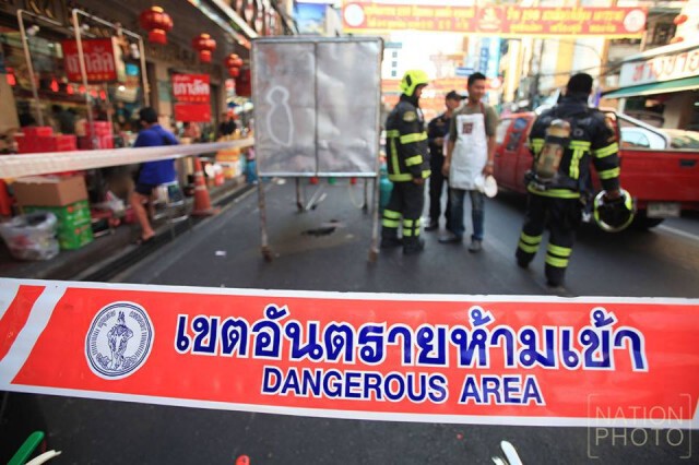 กทม.สาธิตการดับเพลิงไหม้ ช่วงตรุษจีน ที่เยาวราช