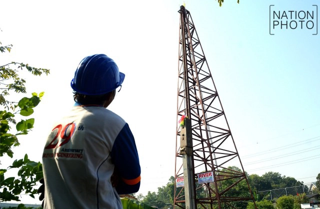 ภาพชุด พิธีตอกเสาเข็ม โครงการสร้างเขื่อน ค.ส.ล.