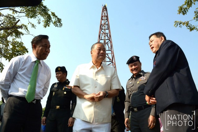 ภาพชุด พิธีตอกเสาเข็ม โครงการสร้างเขื่อน ค.ส.ล.