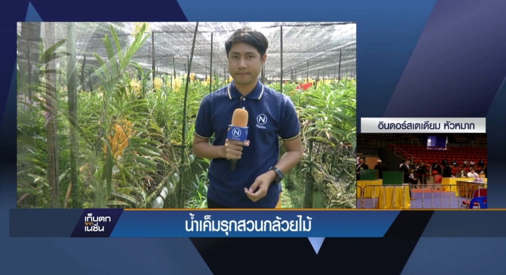 น้ำเค็มรุกสวนกล้วยไม้ น้ำเค็มรุกสวนกล้วยไม้