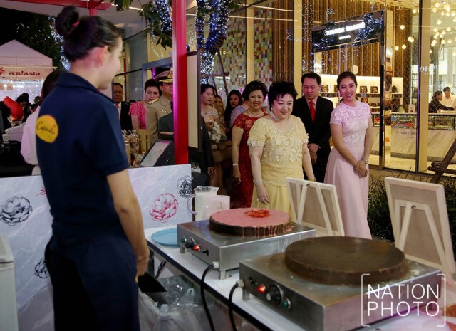พระองค์โสมฯ เสด็จไปทรงเปิดงาน “ควอเทียร์ อ็อง โรส" เฉลิมพระเกียรติพระราชินีฯ 84 พรรษา