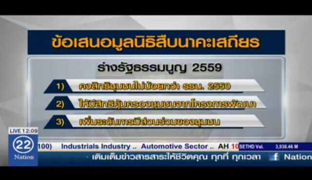 รุมติงร่างรัฐธรรมนูญ ไร้สิทธิชุมชน