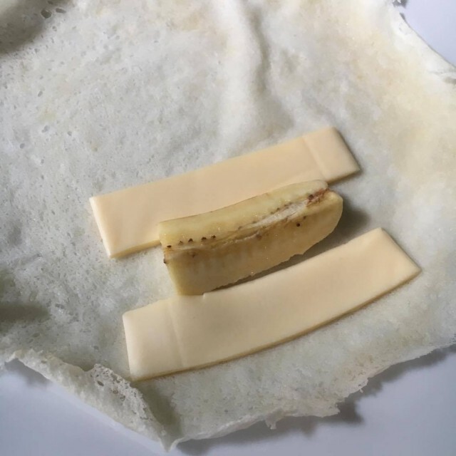 Cooking is Fun : ปอเปี๊ยะกล้วยหอมชีส เมนูจัดการของไหว้ตรุษจีน