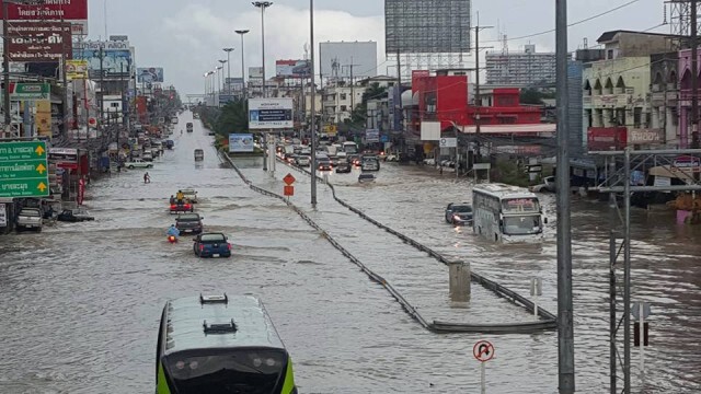 พัทยาอ่วม จมบาดาล หลังฝนตกหนัก