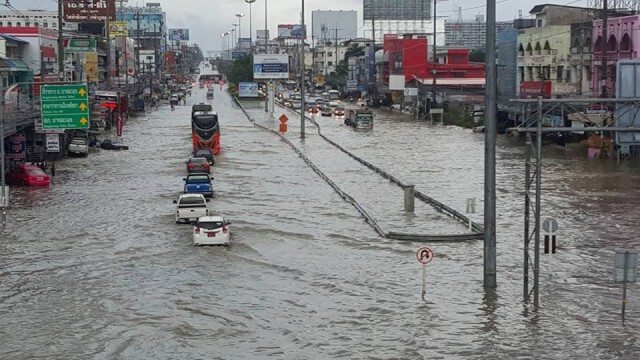 พัทยาอ่วม จมบาดาล หลังฝนตกหนัก