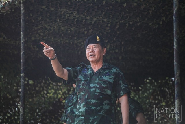 กรม ร.ฉก.ที่ 1 เนินตรวจการณ์ สาธิต ฝึกกลยุทธ์ในนํ้าด้วยกระสุนจริง