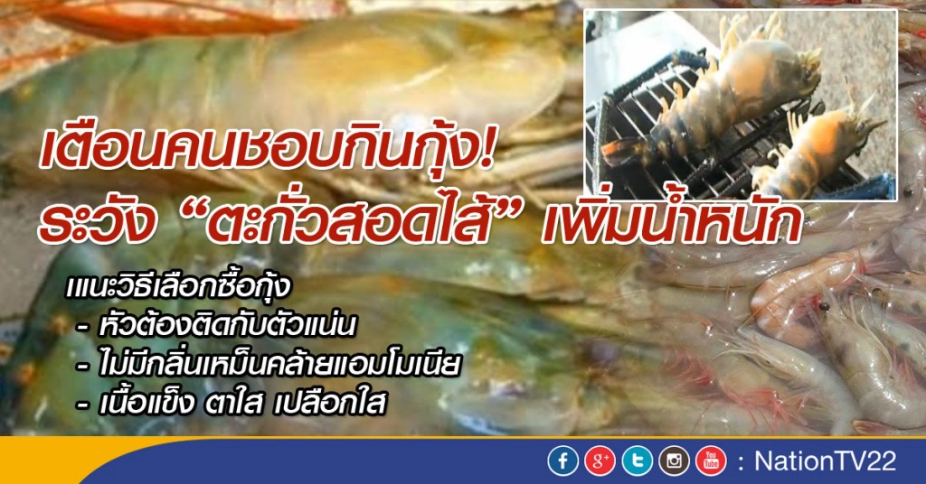เตือนอันตรายกุ้งยัดตะกั่วระบาดอีก เตือนอันตรายกุ้งยัดตะกั่วระบาดอีก