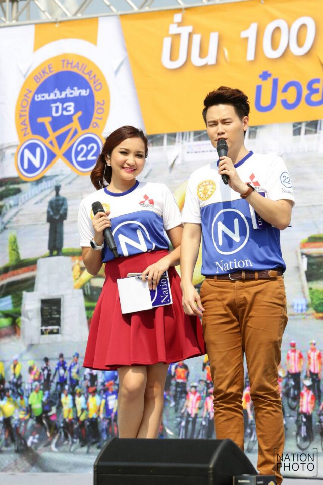 นักปั่น ร่วมกิจกรรมต่อ ลานพญานาค มธ.รังสิต