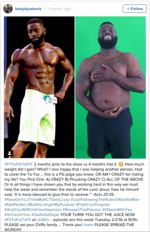 เทรนเนอร์หนุ่มมะกัน ลงทุนอ้วน 31 กก. เพื่อลดน้ำหนักพร้อมลูกค้า