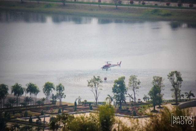 ปฏิบัติการสยบไฟป่า แห่ง"เขาคอก" หลังโรงเรียนนายร้อยพระจุลจอมเกล้า