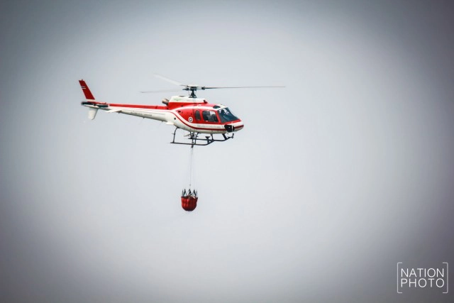 ปฏิบัติการสยบไฟป่า แห่ง"เขาคอก" หลังโรงเรียนนายร้อยพระจุลจอมเกล้า