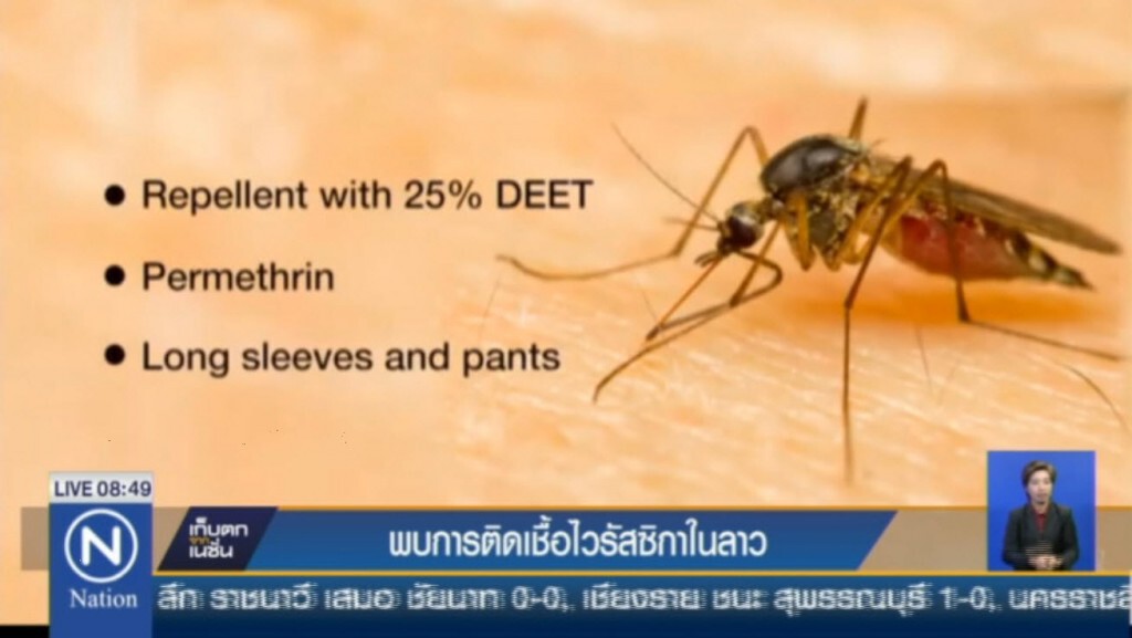 พบการติดเชื้อไวรัสซิกาในลาว พบการติดเชื้อไวรัสซิกาในลาว