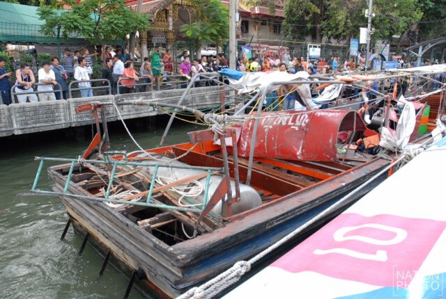 คนขึ้นเรือท่าวัดเทพลีลาบางตา จ่อเรียกวิศวกรติดตั้งถังก๊าซเรือโดยสาร"สอบ"