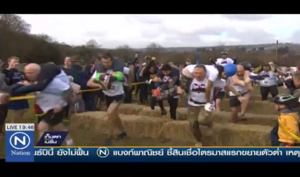 แข่งวิ่งแบกเมียทำลายสถิติ